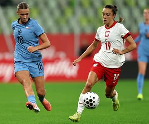 Marta Nawrocka na meczu Polska - Holandia