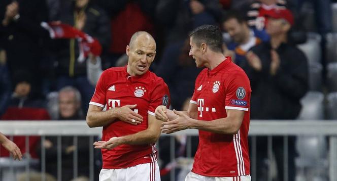 Arjen Robben i Robert Lewandowski