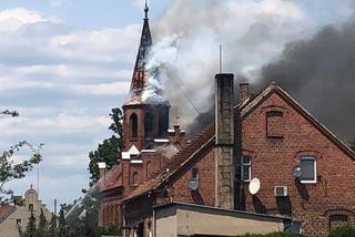 Pożar kościoła w Lutolu Suchym