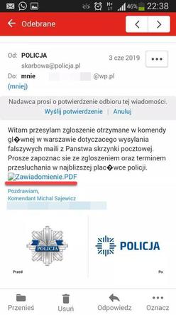 Oszuści podszywają się pod policję