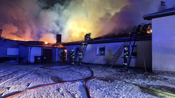 Pożar kurnika połączonego z budynkiem mieszkalnym pod Gorzowem