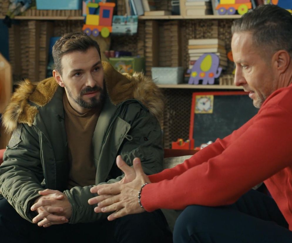 Barwy szczęścia, odcinek 3002. Sebastian (Marek Krupski), Marcin (Oskar Stoczyński) 