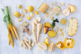 Żółte warzywa i owoce - dieta tęczowa