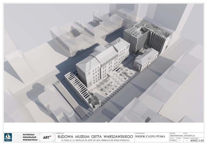 Muzeum Getta Warszawskiego – wizualizacja