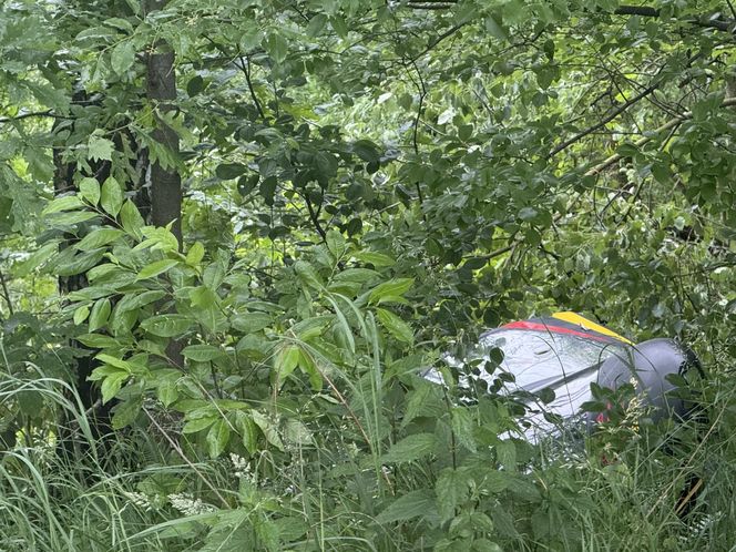 Wypadek wiatrakowca w Świętochłowicach
