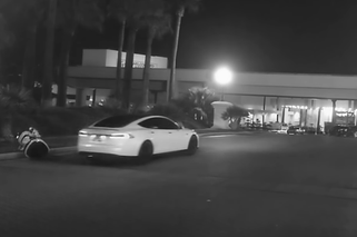 Tesla zabiła autonomicznego robota i uciekła z miejsca wypadku - WIDEO