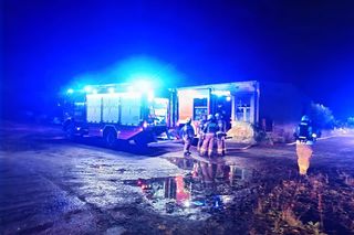 Pożar fabryki choinek sztucznych. Spłonęła hala produkcyjna