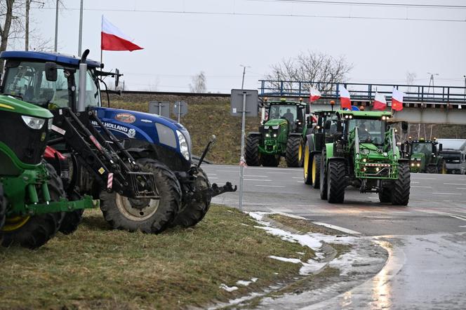 Protest rolników w Medyce