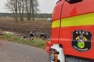 W powiecie Węgrowskim zderzyły się dwa quady. Po rannego kierowcę przyleciał helikopter LPR