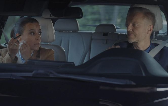 M jak miłość, odcinek 1885: Magda (Anna Mucha), Andrzej (Krystian Wieczorek)