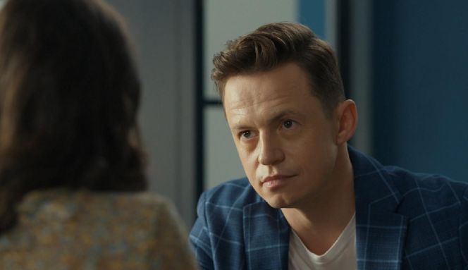 Barwy szczęścia, odcinek 3164. Błażej (Piotr Ligienza), Weronika (Maria Świłpa)