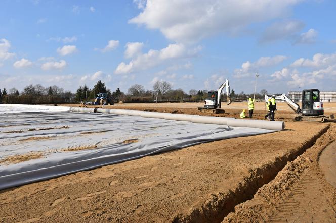 Budowa stadionu w Szczecinie - marzec 2020