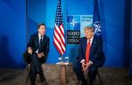 Donald Trump i Marka Rutte na szczycie NATO w Hadze