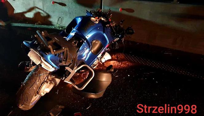 Wypadek motocykla ratowniczego