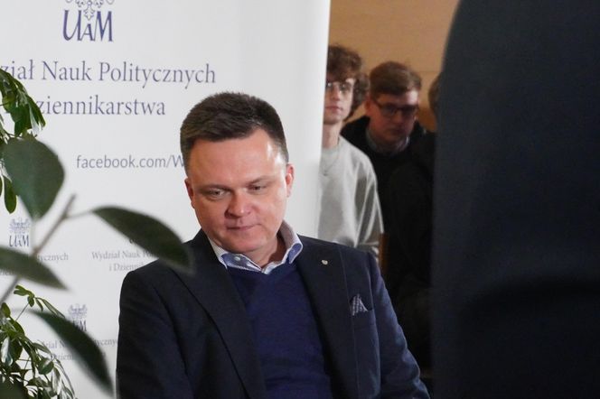 Szymon Hołownia na spotkaniu autorskim w Poznaniu