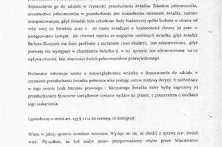  Protokół z przesłuchania Barbary Skrzypek. Prokuratura Okręgowa w Warszawie publikuje dokument
