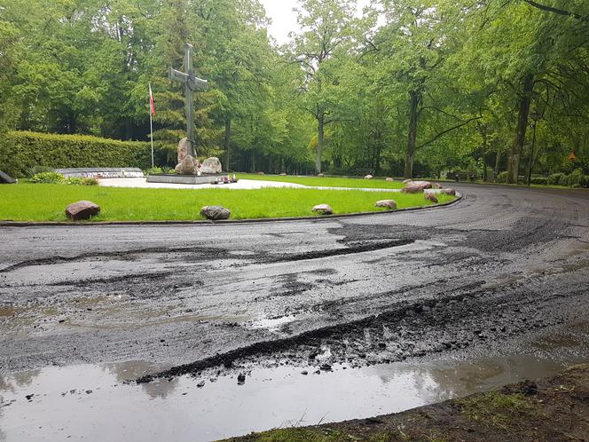 Remont alejek na Cmentarzu Centralnym w Szczecinie