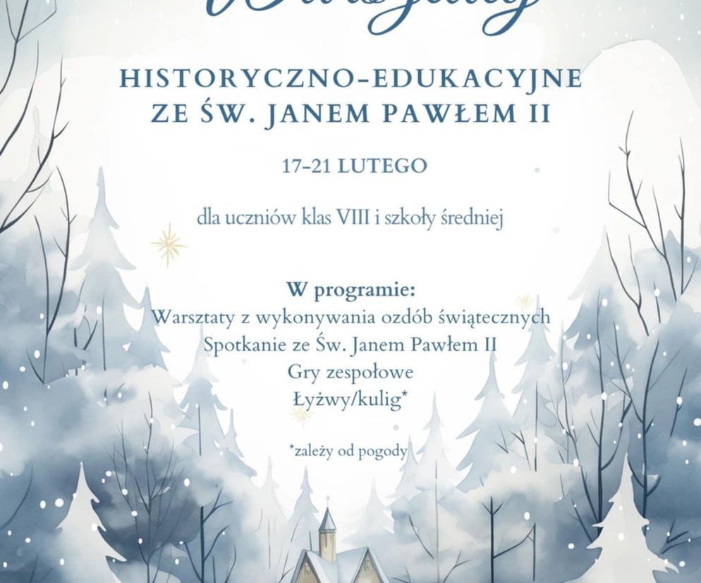 Plakat zapowiadający warsztaty