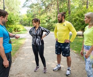 Na sygnale odc. 609. Romek (Izydor Łobacz), Nowy (Kamil Wodka), Beata Górska (Justyna Sieniawska), Martyna (Monika Mazur)