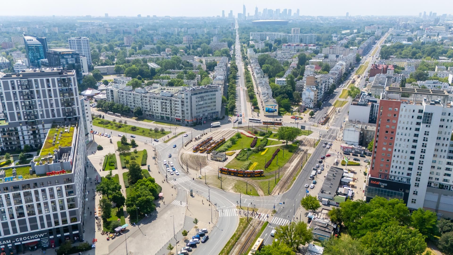 Okolice przyszłej stacji metra M3 Rondo Wiatraczna