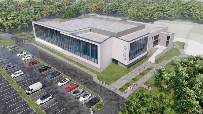 Rozbiórka pływalni "Akwawit" w Lesznie. Marzec 2025