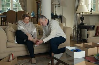 Barwy szczęścia, odcinek 3178. Józefina (Elżbieta Jarosik), Andrzej (Leon Charewicz)