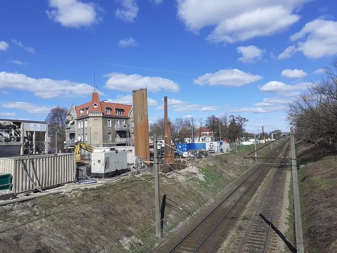 Prace Wodociągów przy Chrobrego