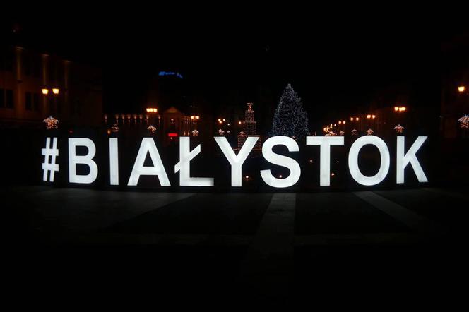Nowy napis Białystok