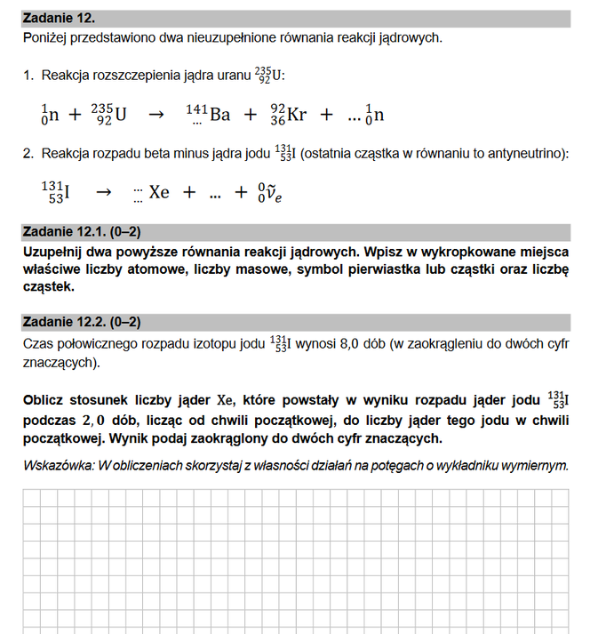 Matura próbna 2021: Fizyka, poziom rozszerzony. Odpowiedzi i arkusze sprawdzisz tutaj