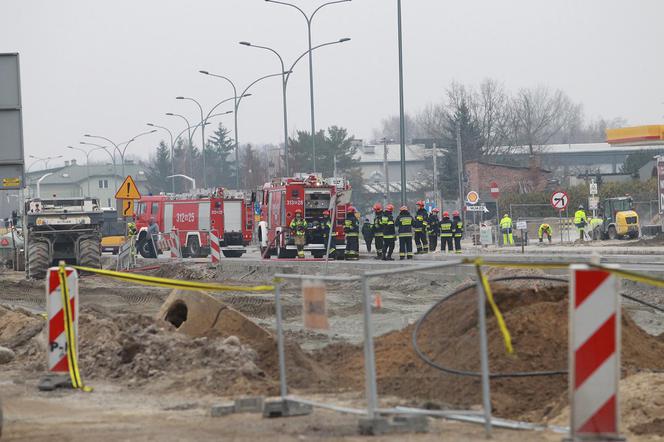 Koparka uszkodziła rurę z gazem