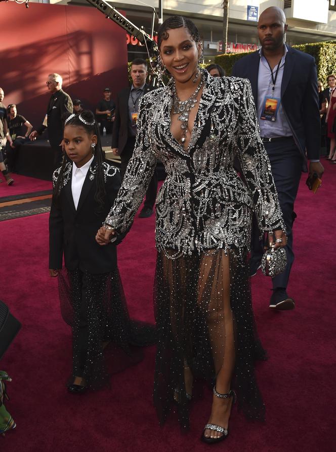 Beyonce z córką na premierze Króla Lwa