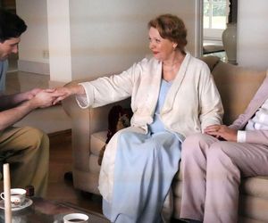 Barwy szczęścia odc. 3122. Józefina Rawiczowa (Elżbieta Jarosik), Andrzej Zastoja-Modelski (Leon Charewicz), Cezary (Marcel Opaliński)