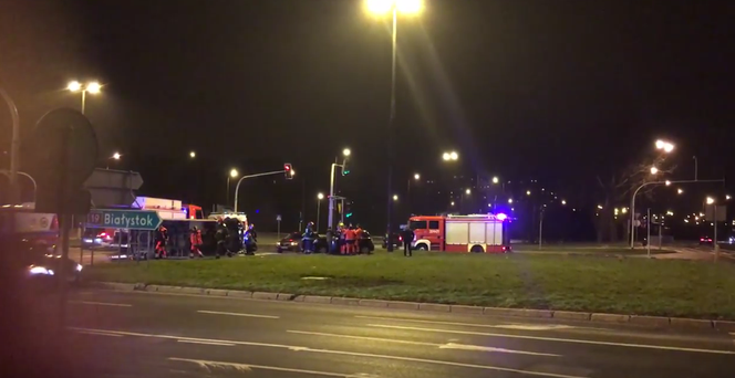 Lublin: Tragiczna noc na drogach regionu: przewrócona karetka, pijany kierowca i potrącony pieszy [WIDEO]