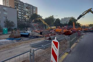 Rozbiórka kładek nad ul. Sobieskiego