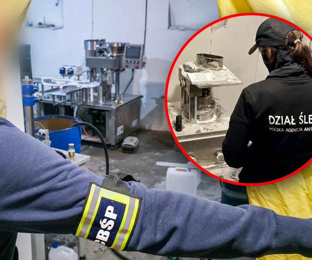CBŚP rozbiło gigantyczną fabrykę leków