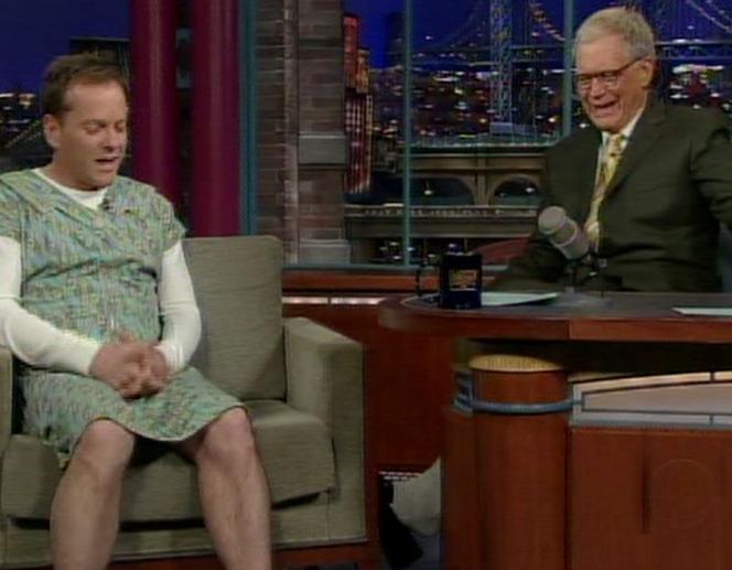 Kiefer Sutherland i David Letterman