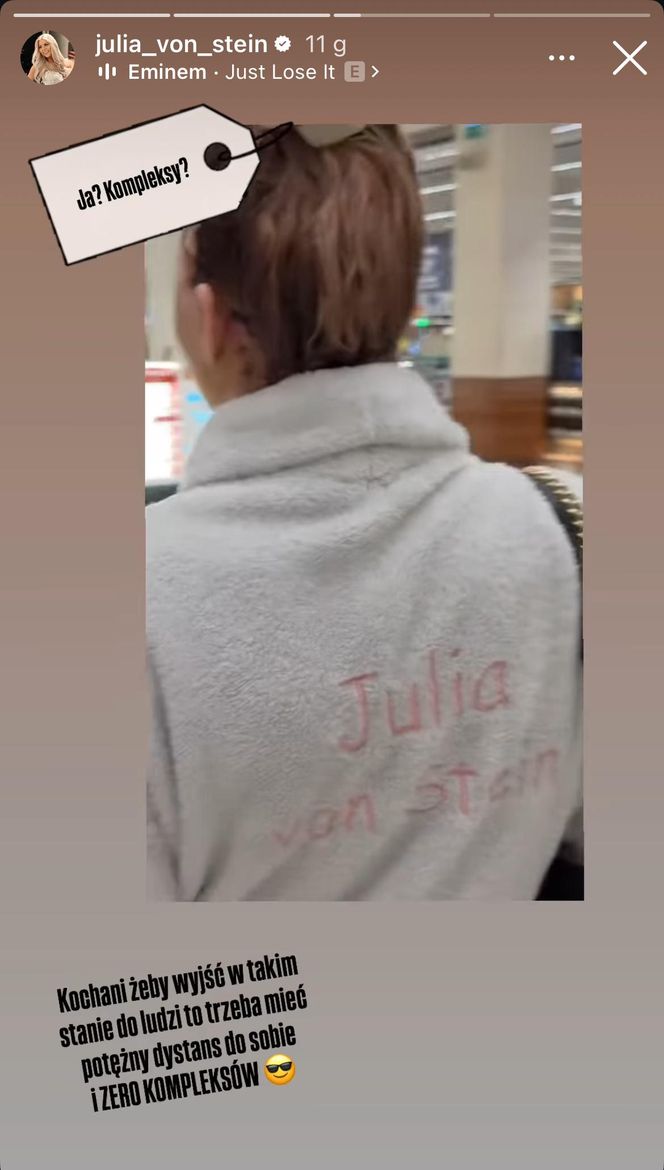 Julia von Stein po operacji