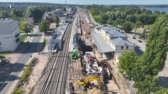 Modernizacja stacji kolejowej na Mazurach nabiera tempa. Na jakim etapie są prace?