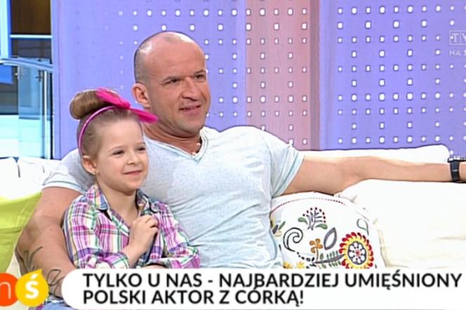 Tomasz Oświeciński i jego córka Maja w programie Pytanie na śniadanie
