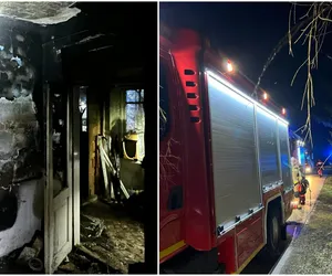 Pożar domu w powiecie zamojskim. Strażacy uratowali z płomieni trzy osoby