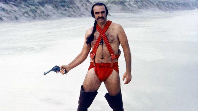 Connery w produkcji "Zardoz" (1974)