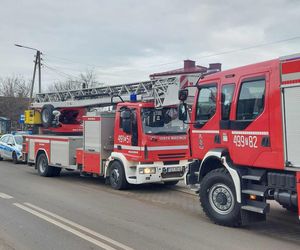 Pożar budynku socjalnego w Starachowicach