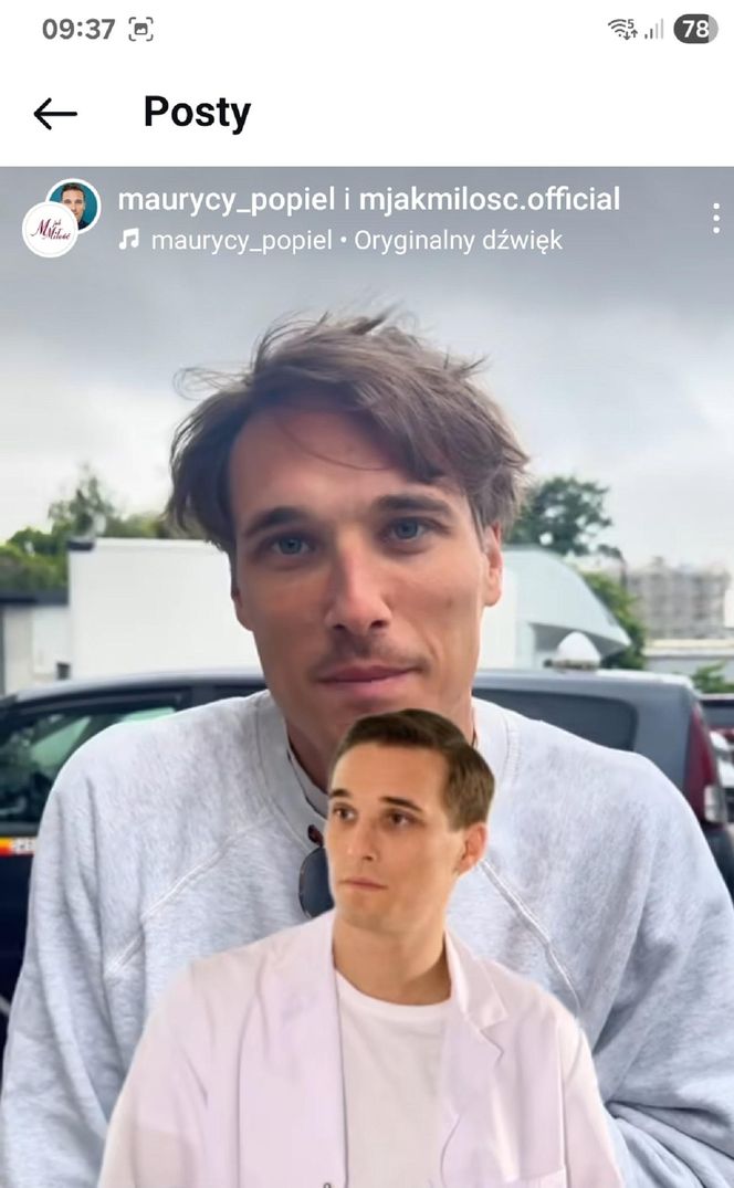 M jak miłość nowy sezon. Olek (Maurycy Popiel) na planie