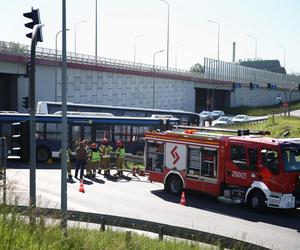 Kierowca autobusu MPK zginął po zderzeniu z innym autobusem