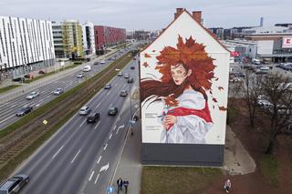 Mural dla białoruskiej opozycji przy ulicy Legnickiej we Wrocławiu