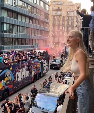 Seksbomba świętowała mistrzostwo Barcelony