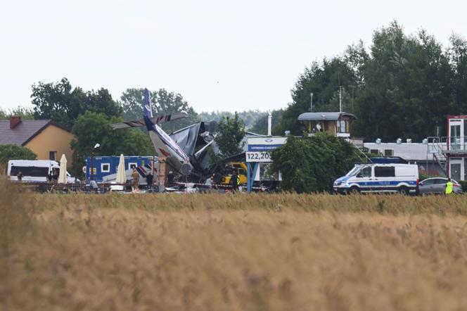 Wypadek samolotu w miejscowości Chrcynno