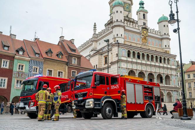 Akcja strażaków w centrum Poznania