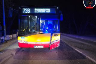 Śmiertelny wypadek z udziałem autobusu i samochodu osobowego przy ulicy Płochocińskiej