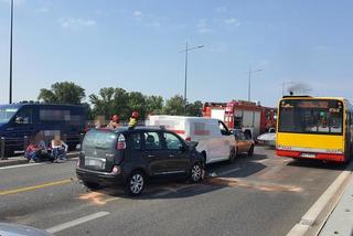 Warszawa: wypadek na moście Łazienkowskim